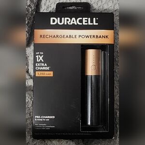 BRAND NEW!! Rechargeable Powerbank with Gold and Black Design